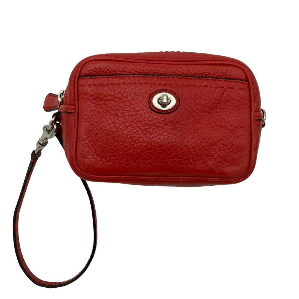Coach Soft Pebbled Leather Turnlock Wristlet - Missing Hangtag